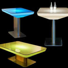 color changes Lighted LED Bar Table Coffee table