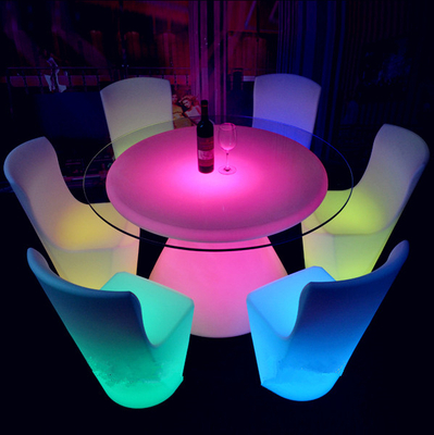 Light up restaurant dinning table coffee table 