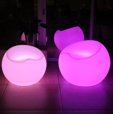 PE rechargeable color change outdoor led apple chair