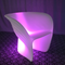 color change outdoor Lighted LED Shell Chair