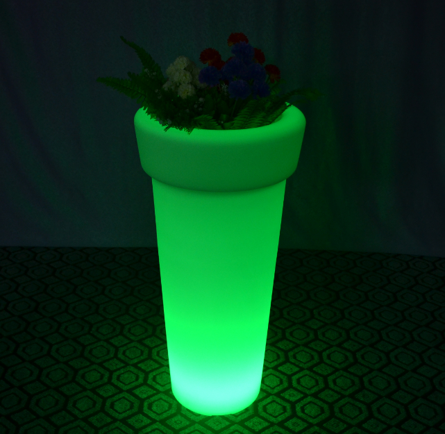Waterproof plastic flower pot for wedding decoration 