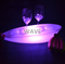 Boat shape led wine glass holder with led lights