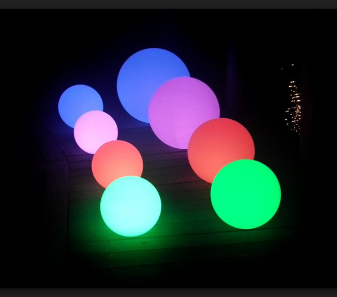 Color Changing Led Ball Waterproof Outdoor Round