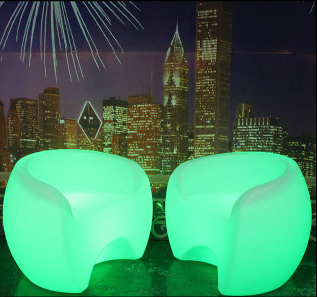 outdoor Illuminated Single LED furniture Sofa chair