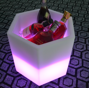 Waterproof Champagne LED Ice Bucket 