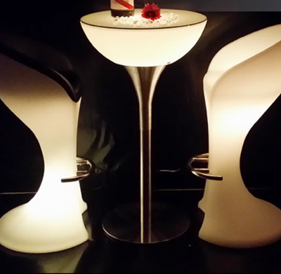 LED colors change Waterproof Coffee Cocktail Table 